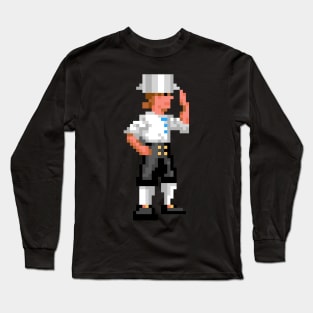 Guybrush Threepwood Cooking Pot Helmet Long Sleeve T-Shirt